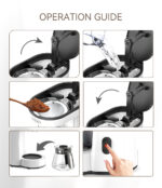 ⁦HiBREW 3 in 1 America Drip Coffee Machine Pour Over Coffee Maker Glass Teapot Hot Tea Maker 750ML H12⁩ - الصورة ⁦17⁩