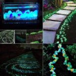 ⁦25/50pcs Glow in the Dark Garden Pebbles Glow Stones Rocks for Walkways Garden Path Patio Lawn Garden Yard Decor Luminous Stones⁩ - الصورة ⁦2⁩
