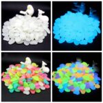 ⁦25/50pcs Glow in the Dark Garden Pebbles Glow Stones Rocks for Walkways Garden Path Patio Lawn Garden Yard Decor Luminous Stones⁩ - الصورة ⁦4⁩