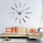3 sizes wall clock reloj de pared quartz watch brief diy clocks living room large stickers decorative silent wall clock modern - الصورة 5
