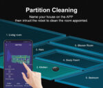 ⁦ABIR R30 Robot Vacuum Cleaner, Auto-Empty Station, Laser Lidar, 6500PA Suction,Multi-Floor Maping, Smart Home Wet Dry Appliance⁩ - الصورة ⁦4⁩