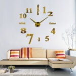 ⁦Affordable DIY mirror effect home decoration wall stickers  Brief style still life quartz living room Affordable wall clock⁩ - الصورة ⁦3⁩