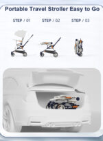 ⁦Folding and Reclining Body, Baby High Landscape roller⁩ - الصورة ⁦3⁩