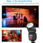 Godox V1 Flash V1S/V1N/V1C TTL Li-ion Round Head Camera Speedlight Studio Flash For Sony Nikon Canon Fujifilm Olympus Pentax - الصورة 2