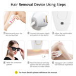 ⁦Hair Removal IPL Epilator for Women 500000 Flashes Epilator Hair Removal Device Shaving Machine Facial Epilator Women's Shaver⁩ - الصورة ⁦6⁩