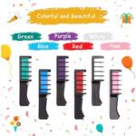⁦Hair chalk comb, Valentine's gift, 10 washable children's make-ups, ideal for Christmas birthday party children's toys⁩ - الصورة ⁦3⁩