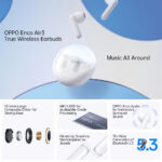 ⁦OPPO ENCO Air 3 TWS Earphone Wireless Bluetooth Earbuds AI Noise Cancellation Wireless Headphone Bluetooth For OPPO Reno 8 Pro⁩ - الصورة ⁦2⁩