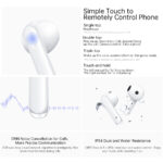 ⁦OPPO ENCO Air 3 TWS Earphone Wireless Bluetooth Earbuds AI Noise Cancellation Wireless Headphone Bluetooth For OPPO Reno 8 Pro⁩ - الصورة ⁦6⁩