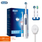 Oral B Pro 4 Ultra Electric Toothbrush 3D Acoustic Wave Intelligent Tooth Brush 2 Min Timer 30s Reminder 4 Modes 3 Brush Heads