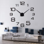 new  wall clock modern 3d big quartz watch clocks living room large clocks home decoration still life circular diy stickers - الصورة 4