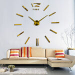 ⁦sale wall clock watch clocks 3d diy acrylic mirror stickers Living Room Quartz Needle Europe horloge free shipping⁩ - الصورة ⁦3⁩
