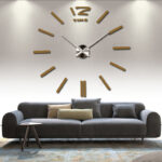 ⁦sale wall clock watch clocks 3d diy acrylic mirror stickers Living Room Quartz Needle Europe horloge free shipping⁩ - الصورة ⁦5⁩