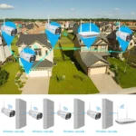 ⁦طقم كاميرا أمان خارجية لاسلكية واي فاي ، كشف الوجه AI ، نظام مراقبة الفيديو ، 3MP ، 8CH NVR ، صوت باتجاهين ، ICSEE⁩ - الصورة ⁦3⁩