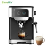 BioloMix 1200W 20 شريط إسبرسو ماكينة القهوة الفورية سخن صانع القهوة مع الحليب Frother Cafetera كابتشينو الماء الساخن البخار